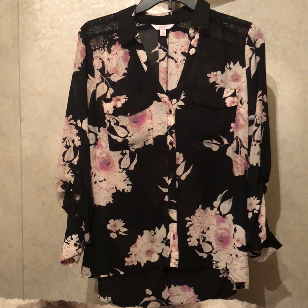 Candies button down dress blouse